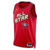 Män All-Star 2025 Tröja Nikola Jokic Jordan Röd Swingman